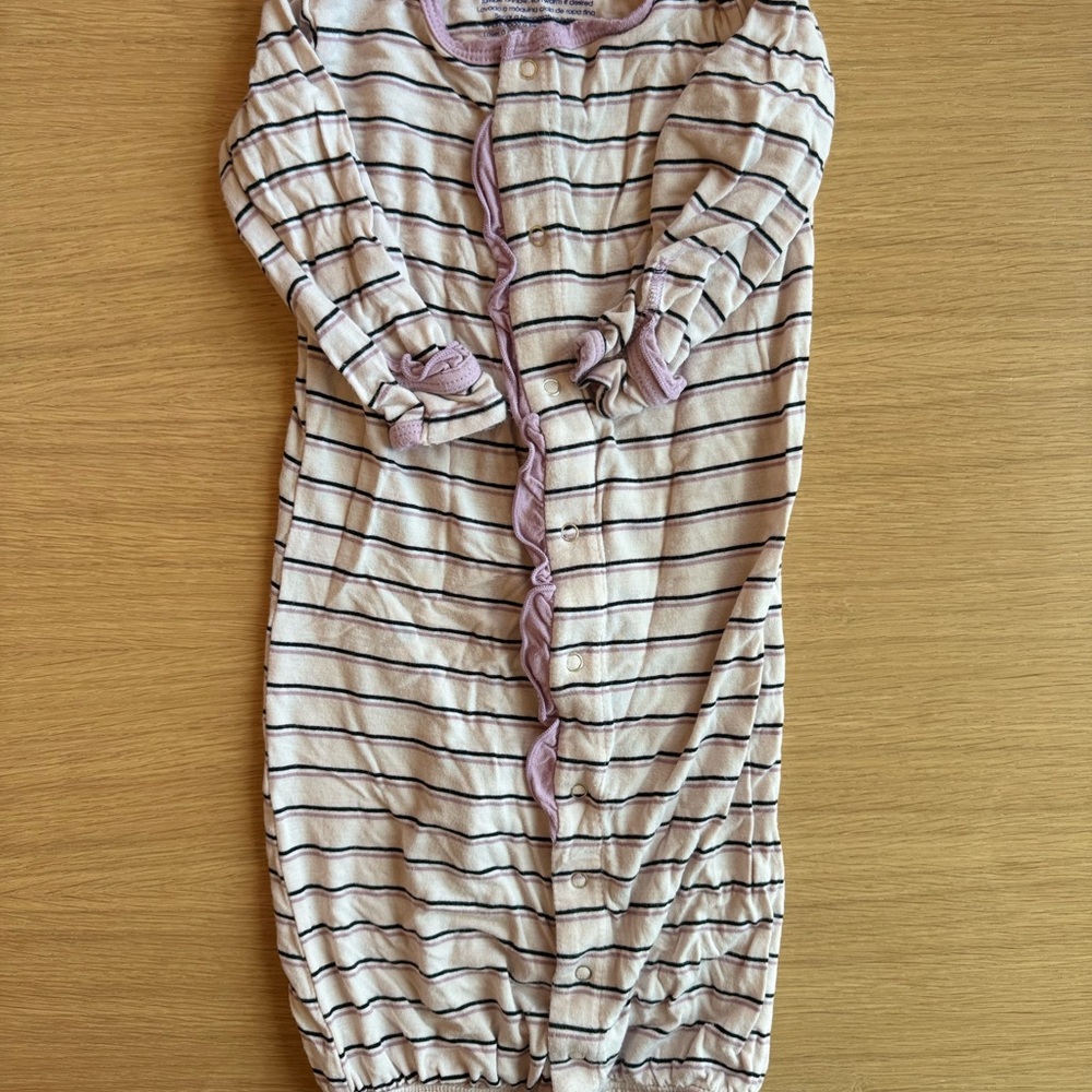 Kickee Pants Sleep Gown & Button Pants
